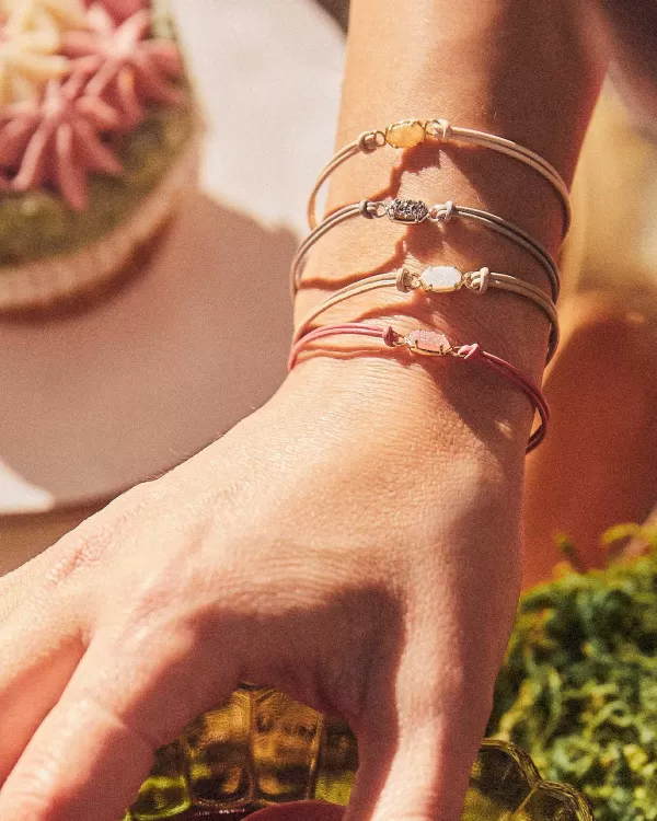 Emilie Gold Corded Bracelet In Iridescent Drusy^Kendra Scott Fashion