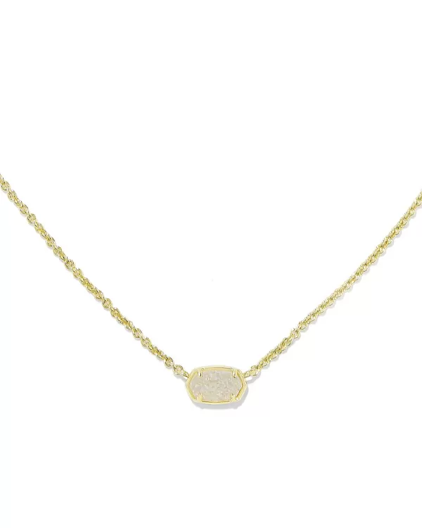 Emilie Gold Short Pendant Necklace In Iridescent Drusy^Kendra Scott Cheap