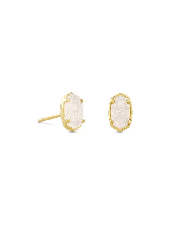 Emilie Gold Stud Earrings In Iridescent Drusy^Kendra Scott Flash Sale