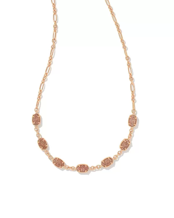 Emilie Rose Gold Strand Necklace In Sand Drusy^Kendra Scott Store