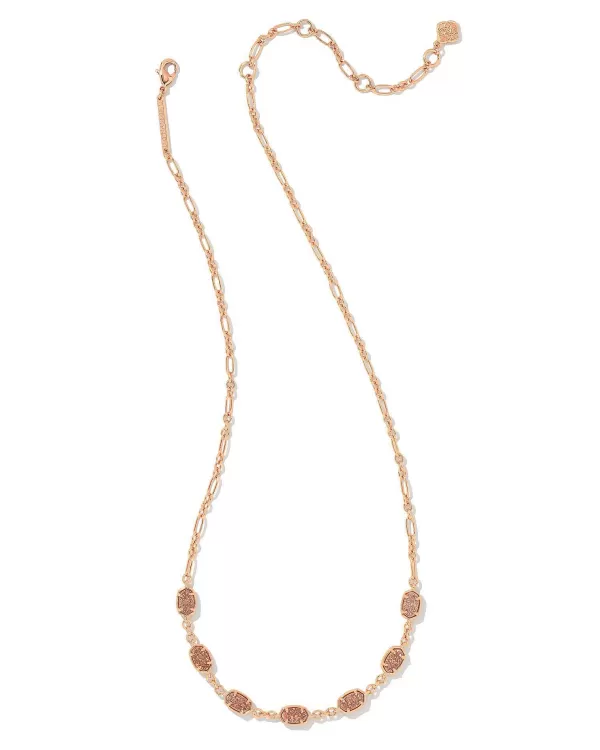 Emilie Rose Gold Strand Necklace In Sand Drusy^Kendra Scott Store