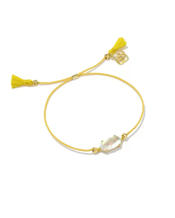 Everlyne Yellow Cord Friendship Bracelet In Dichroic Glass^Kendra Scott Discount