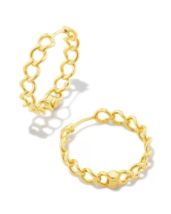 Grace Hoop Earrings In 18K Gold Vermeil^Kendra Scott Fashion