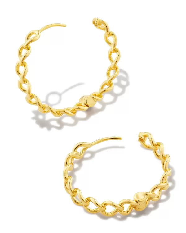 Grace Hoop Earrings In 18K Gold Vermeil^Kendra Scott Fashion