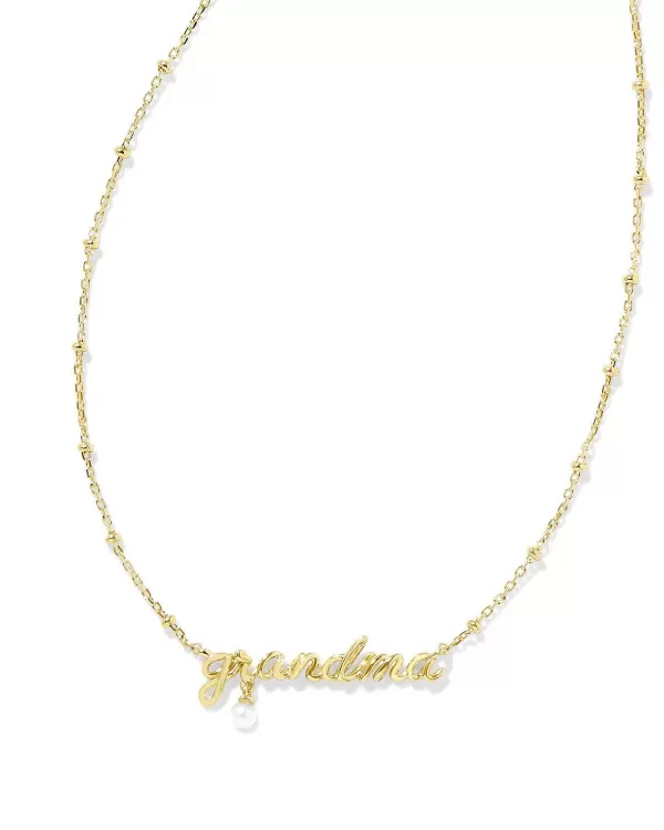 Grandma Script Pendant Necklace In Gold^Kendra Scott Cheap