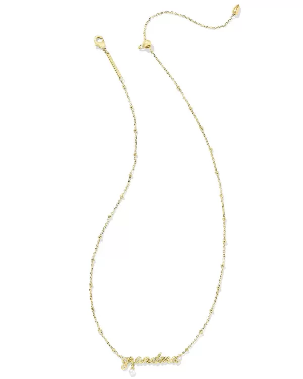 Grandma Script Pendant Necklace In Gold^Kendra Scott Cheap