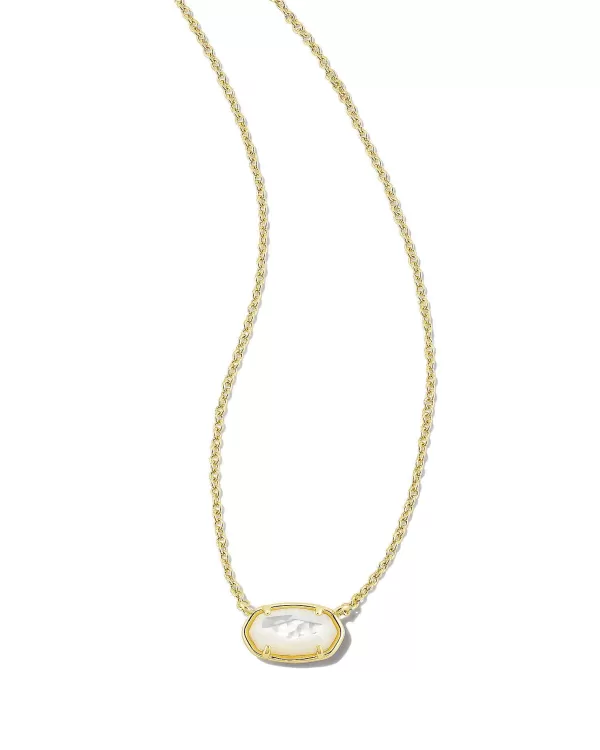 Grayson Gold Pendant Necklace In Ivory Mother-Of-Pearl^Kendra Scott Discount