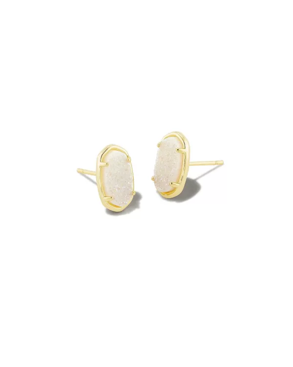 Grayson Gold Stud Earrings In Iridescent Drusy^Kendra Scott Best Sale