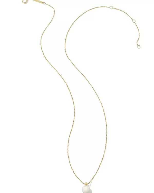 Hadleigh 14K Yellow Gold Pendant Necklace In White Pearl^Kendra Scott Sale