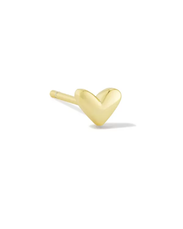 Haven Heart Single Stud Earring In Gold^Kendra Scott Best