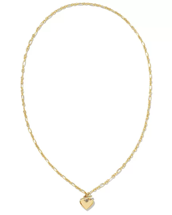 Heart Padlock Pendant Necklace In 18K Gold Vermeil^Kendra Scott Cheap