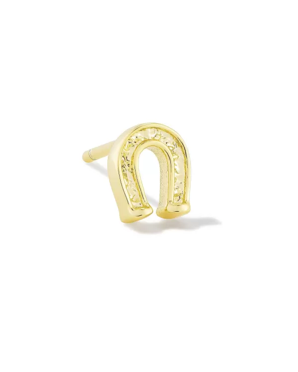 Horseshoe Single Stud Earring In Gold^Kendra Scott Outlet