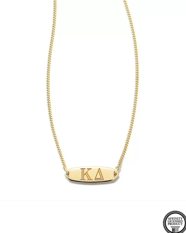 Kappa Delta Pendant Necklace In 18K Gold Vermeil^Kendra Scott Flash Sale