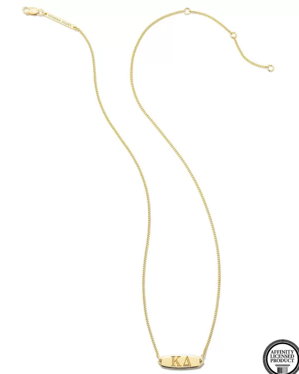 Kappa Delta Pendant Necklace In 18K Gold Vermeil^Kendra Scott Flash Sale