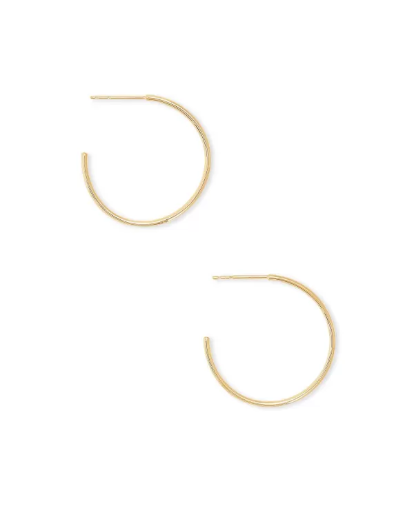 Keeley 25Mm Small Hoop Earrings In 18K Gold Vermeil^Kendra Scott Outlet