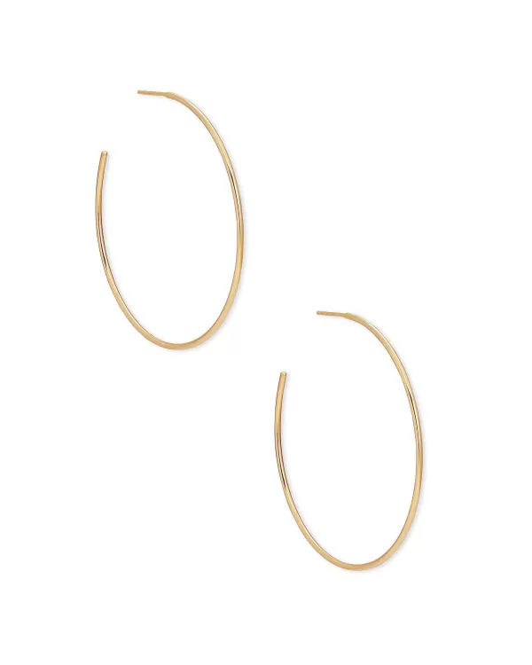 Keeley 50Mm Hoop Earrings In 18K Gold Vermeil^Kendra Scott Fashion