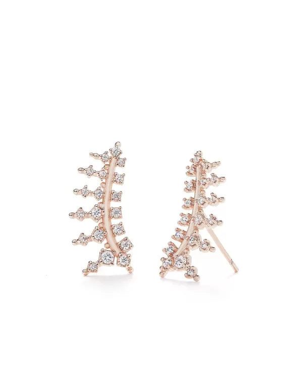 Laurie Ear Climbers In Rose Gold^Kendra Scott Store