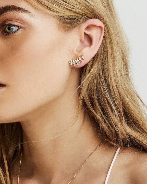 Laurie Ear Climbers In Rose Gold^Kendra Scott Store