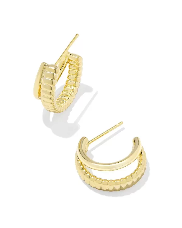 Layne Huggie Earrings In Gold^Kendra Scott Best Sale