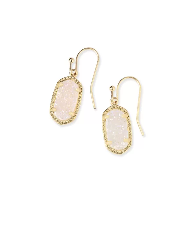 Lee Gold Drop Earrings In Iridescent Drusy^Kendra Scott Clearance