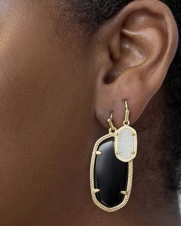 Lee Gold Drop Earrings In Iridescent Drusy^Kendra Scott Clearance