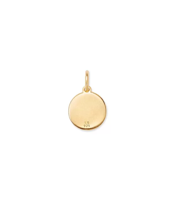 Letter A Coin Charm In 18K Gold Vermeil^Kendra Scott New