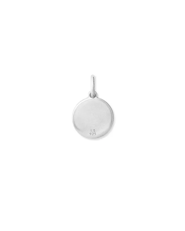 Letter A Coin Charm In Oxidized Sterling Silver^Kendra Scott Clearance