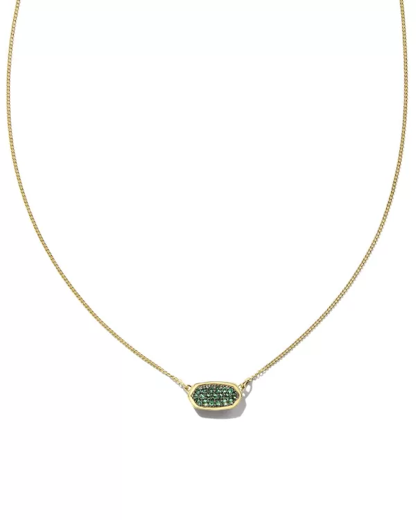 Lisa 14K Yellow Gold Pendant Necklace In Emerald^Kendra Scott Cheap