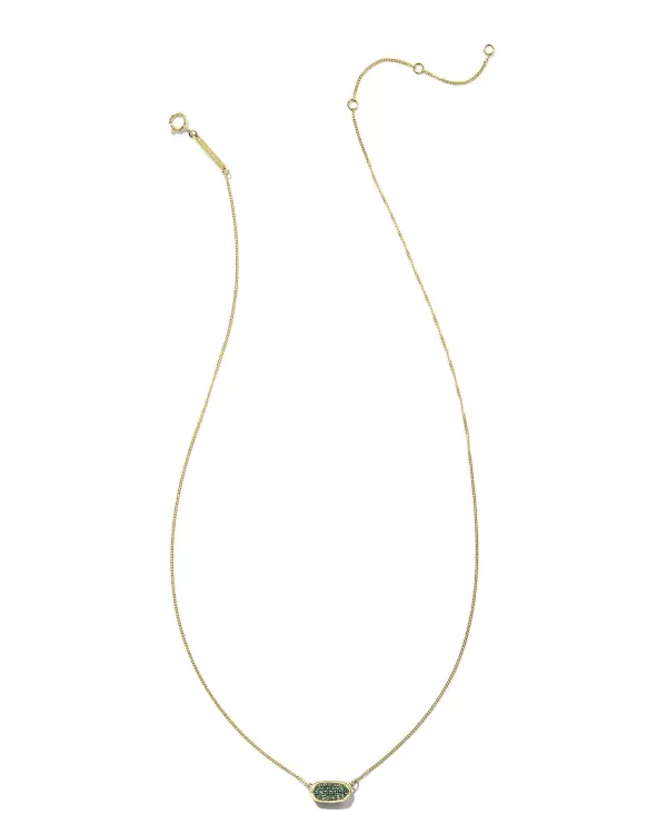 Lisa 14K Yellow Gold Pendant Necklace In Emerald^Kendra Scott Cheap