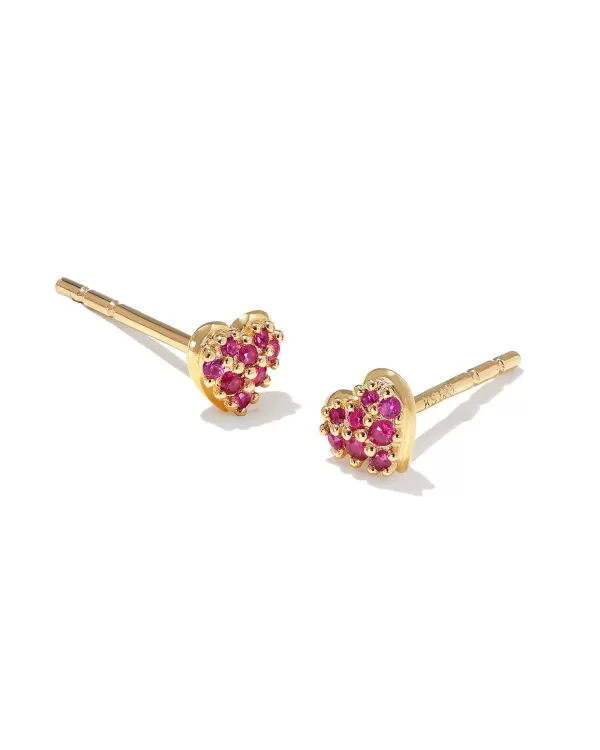 Madeline 14K Yellow Gold Stud Earrings In Ruby^Kendra Scott Store