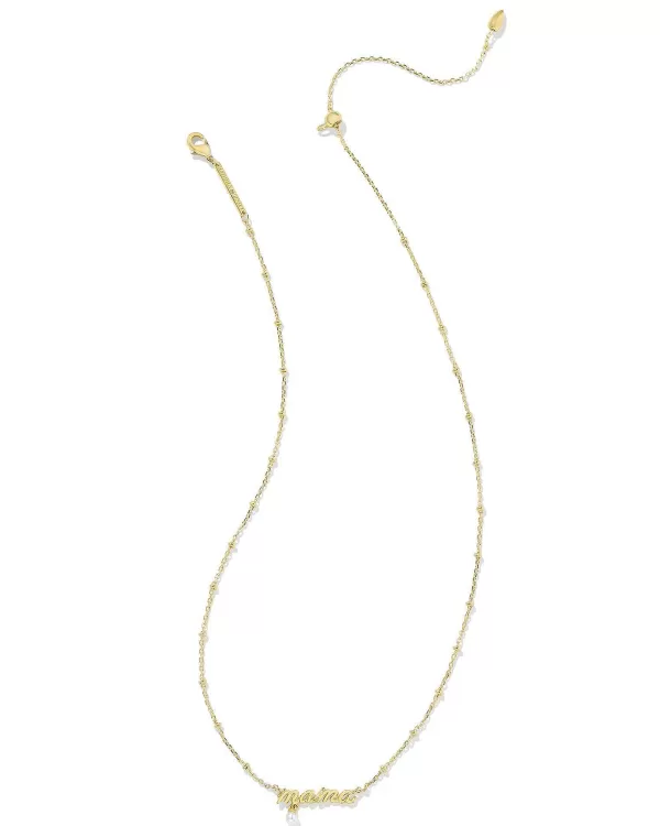 Mama Script Pendant Necklace In Gold^Kendra Scott Hot