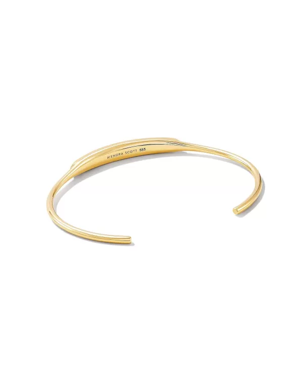 Marisa 14K Yellow Gold Statement Cuff Bracelet In White Diamond^Kendra Scott Sale