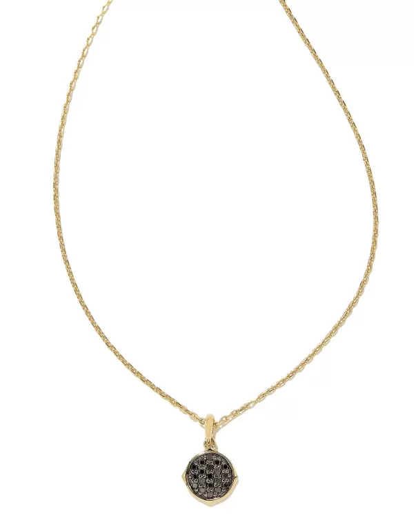 Matilda 14K Yellow Gold Pendant Necklace In Black Diamond^Kendra Scott Fashion