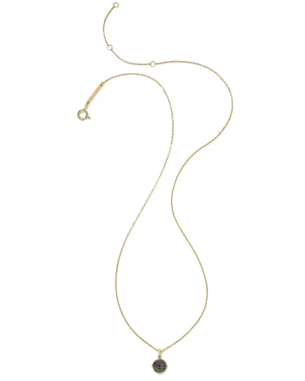 Matilda 14K Yellow Gold Pendant Necklace In Black Diamond^Kendra Scott Fashion