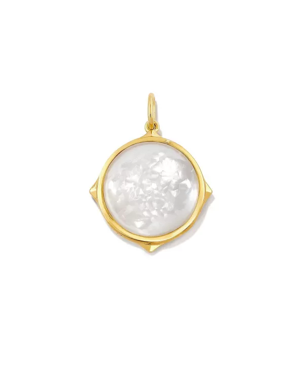 Matilda 18K Gold Vermeil Stone Charm In Ivory Mother-Of-Pearl^Kendra Scott Outlet