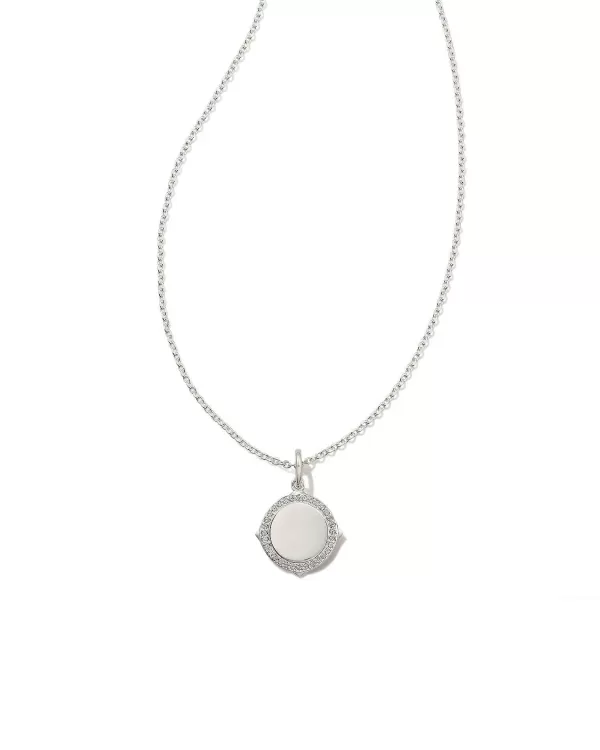 Matilda Luxe Sterling Silver Charm Necklace In White Sapphire^Kendra Scott Shop