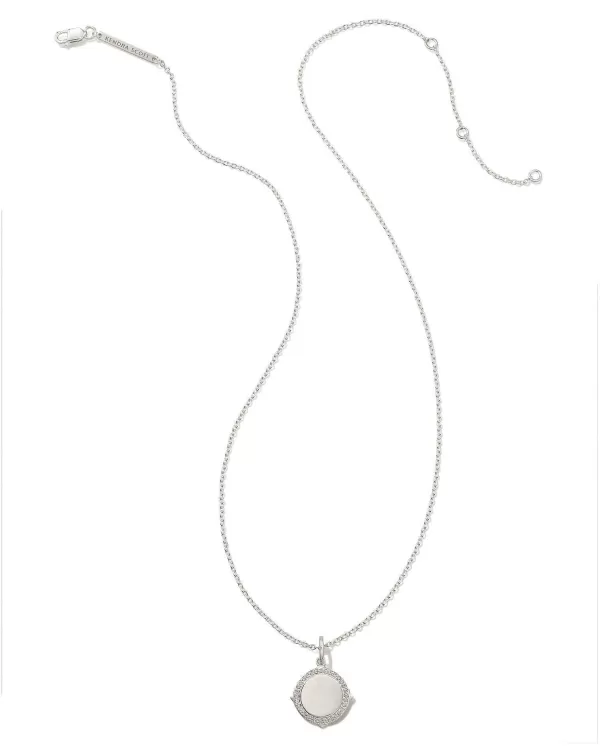 Matilda Luxe Sterling Silver Charm Necklace In White Sapphire^Kendra Scott Shop