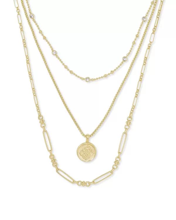 Medallion Coin Multi Strand Necklace In Gold^Kendra Scott Store