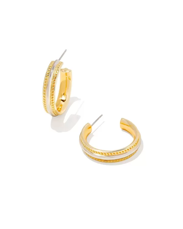 Merritt Hoop Earrings In Mixed Metal^Kendra Scott Best Sale