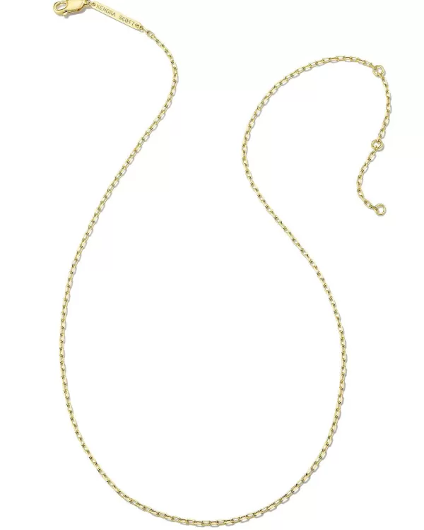 Mini Paperclip Chain Necklace In 18K Gold Vermeil^Kendra Scott Best