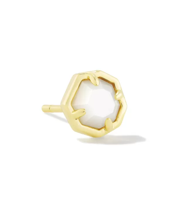 Nola Gold Single Stud Earring In Ivory Mother-Of-Pearl^Kendra Scott Best Sale