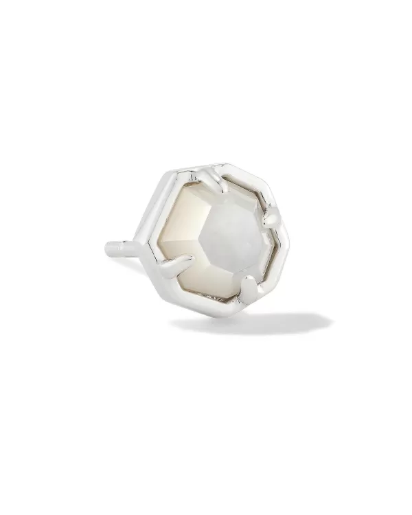 Nola Silver Single Stud Earring In Ivory Mother-Of-Pearl^Kendra Scott Cheap