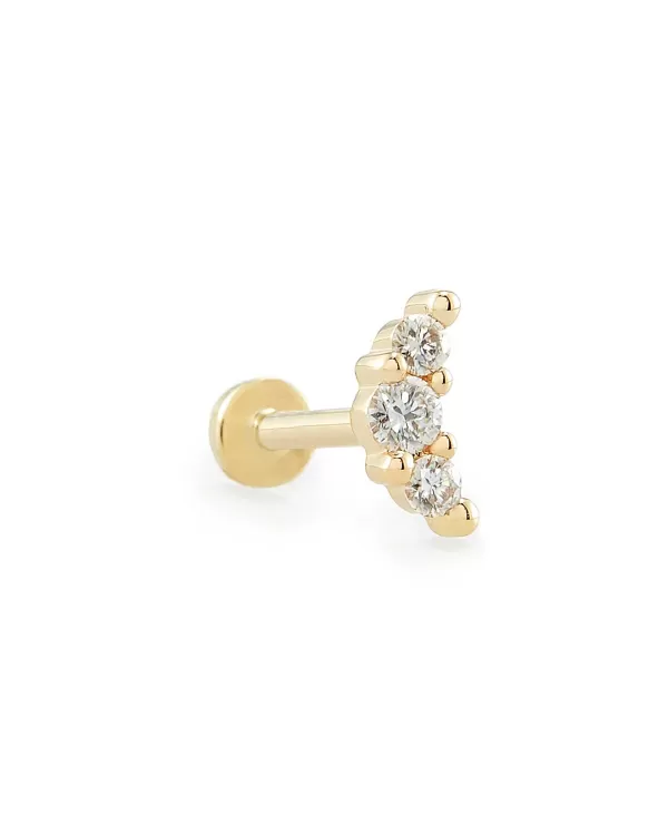 Orion Mini 14K Yellow Gold Single Stud Earring In White Diamond^Kendra Scott Cheap