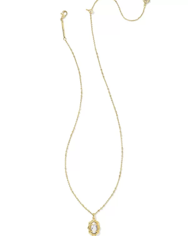 Piper Gold Pendant Necklace In White Howlite^Kendra Scott Cheap