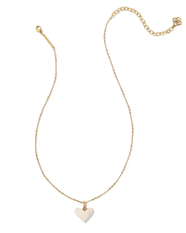 Poppy Vintage Gold Short Pendant Necklace In Ivory Mother-Of-Pearl^Kendra Scott Shop