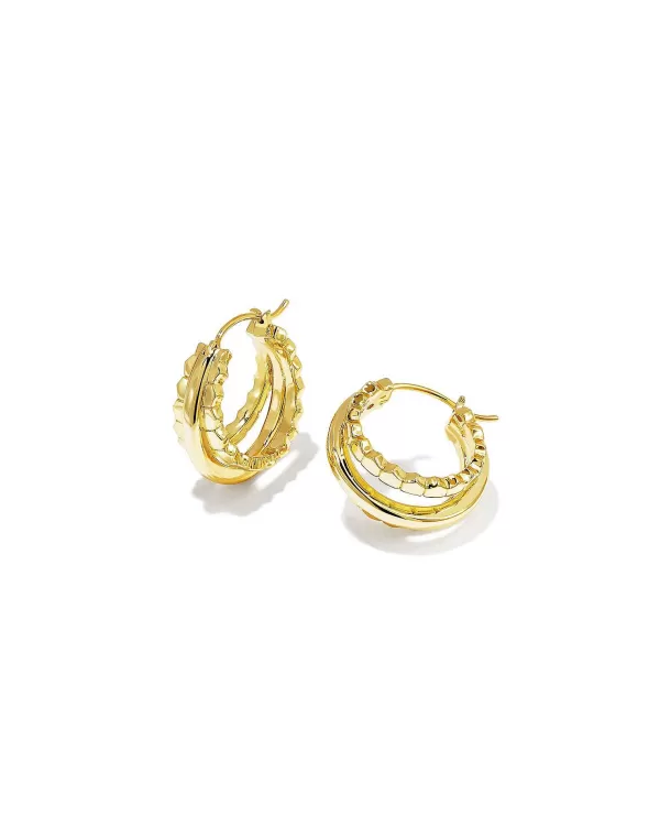 Quinn Huggie Earrings In Mixed Metal^Kendra Scott Shop