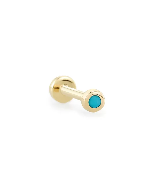 Reeve Mini 14K Yellow Gold Single Stud Earring In Turquoise^Kendra Scott Cheap
