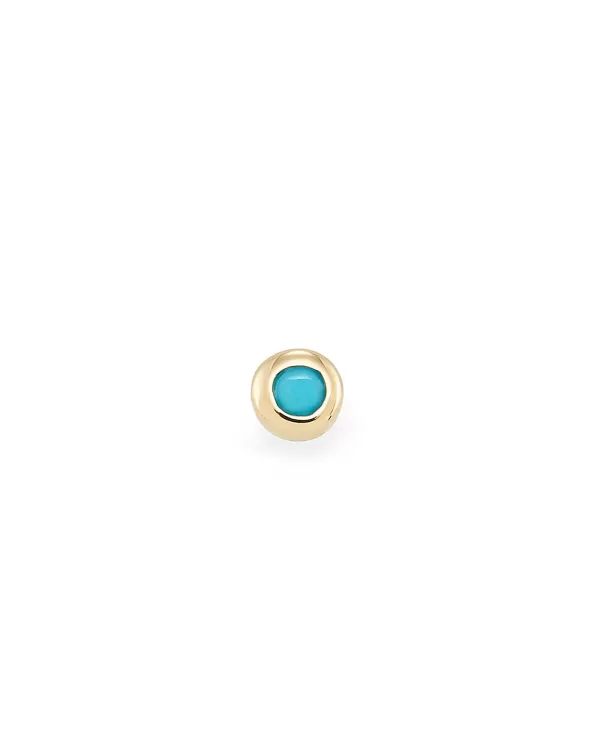 Reeve Mini 14K Yellow Gold Single Stud Earring In Turquoise^Kendra Scott Cheap