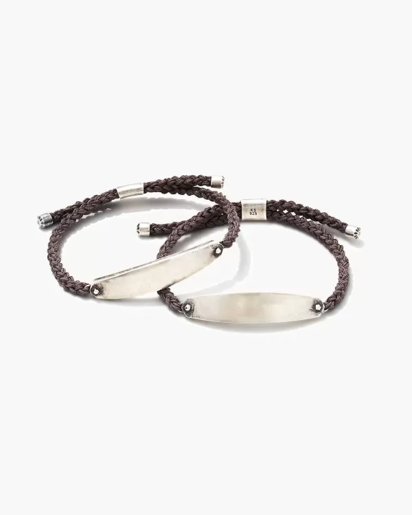 Robert Oxidized Sterling Silver Corded Bracelet In Dark Taupe^Kendra Scott Discount