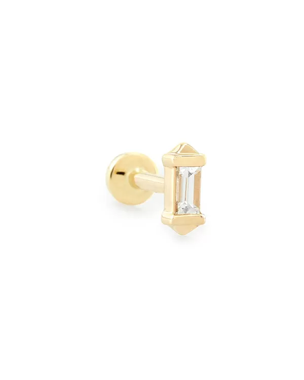 Sianna Mini 14K Yellow Gold Single Stud Earring In White Diamond^Kendra Scott Hot